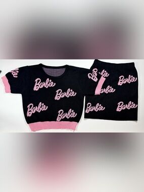Barbie Knit Top & Skirt Set